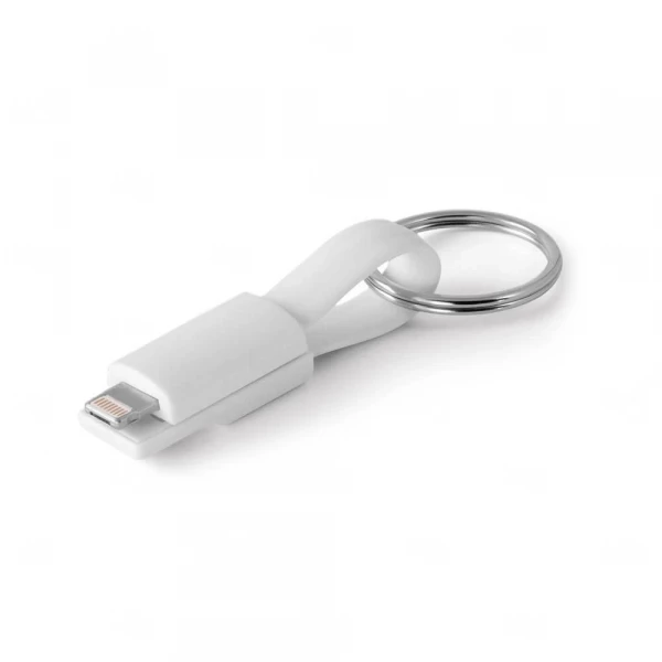 Cabo USB Com Conector Personalizado 2 em 1 Branco