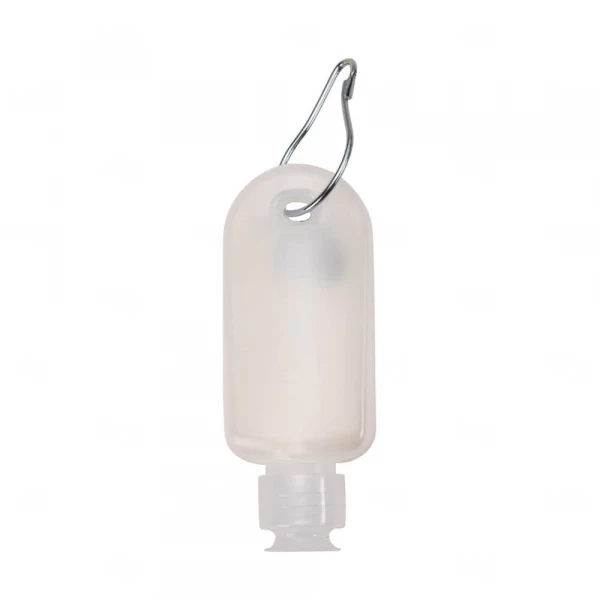 Frasco Plástico Com Mosquetão Personalizado - 40ml Transparente