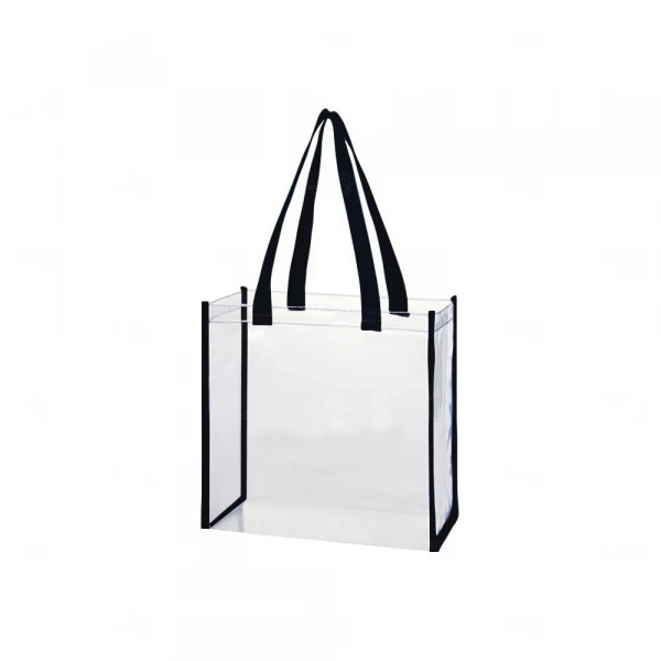 Bolsa de Praia Em PVC Personalizada - 35 x 30 cm Preto