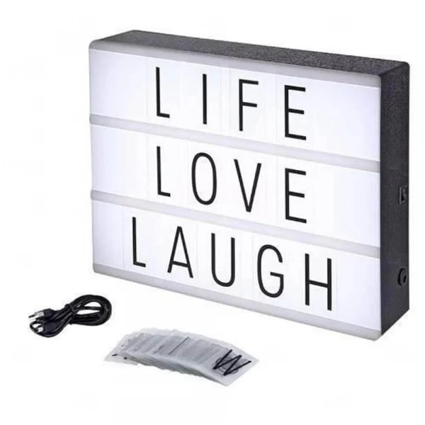 Luminária Led Lightbox A4 Personalizada