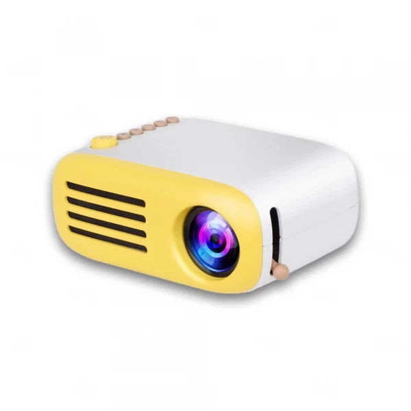 Mini Projetor Led HD Personalizado Amarelo