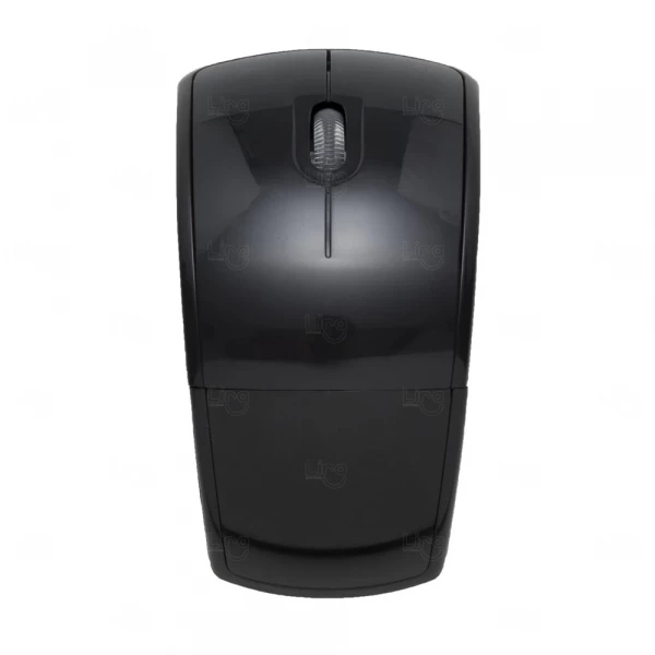 Mouse Wireless Retrátil Personalizado Preto