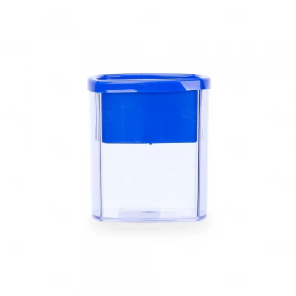 Porta Caneta Plástico Personalizada Azul
