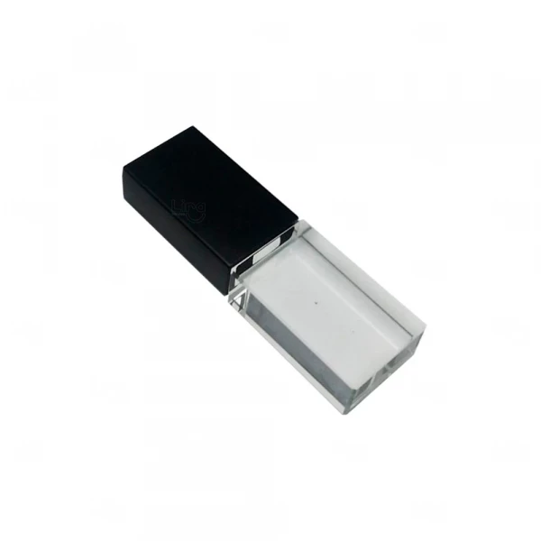 Pen Drive Personalizado De Vidro - 64GB Preto