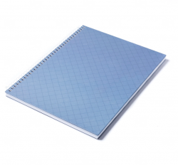 Caderno Personalizado  Capa Dura Couché - 24 x 18cm Azul Claro