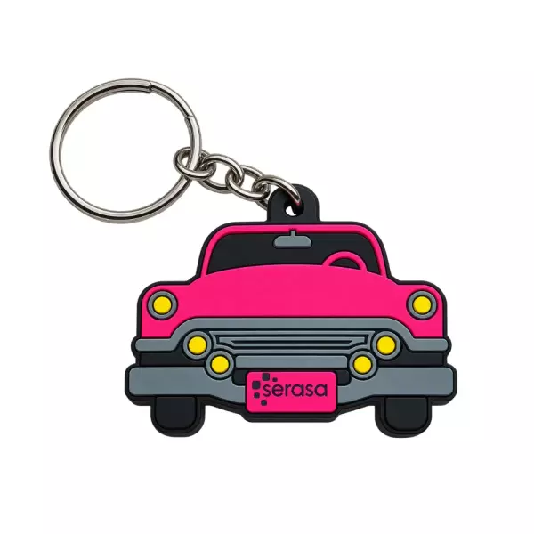 Chaveiro Emborrachado 2D em Alto Relevo Personalizado 