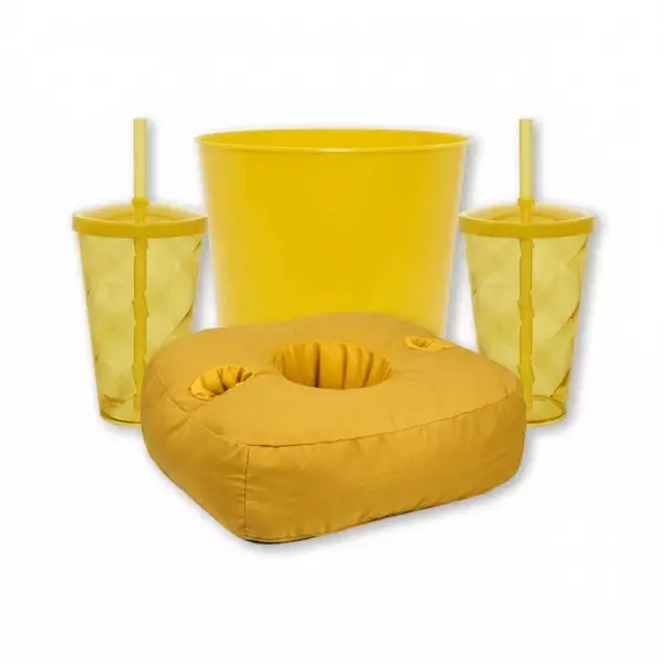 Kit Cinema Pipoca Refri Personalizado - 4 Peças 