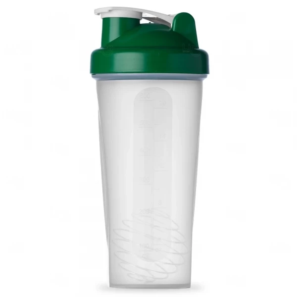 Coqueteleira com Misturador Personalizado - 600ml Branco Verde