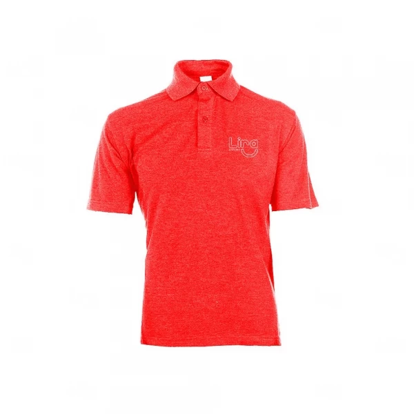 Camisa Polo Unissex Personalizada Vermelho