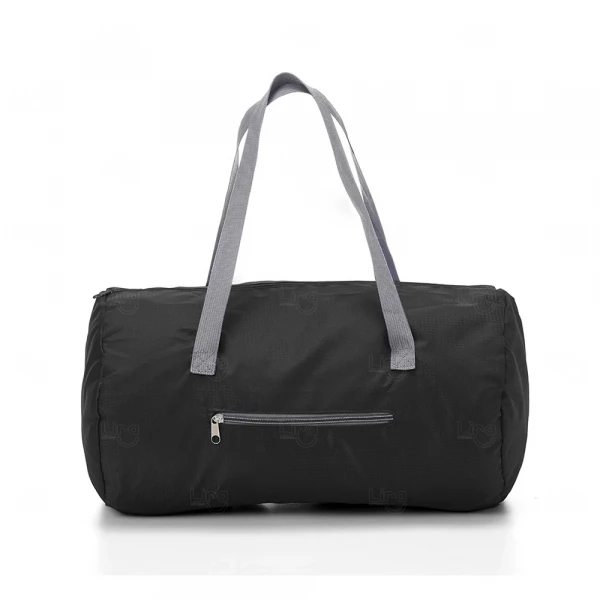 Bolsa Esportiva Impermeável Personalizada - 21 x 45 cm Preto