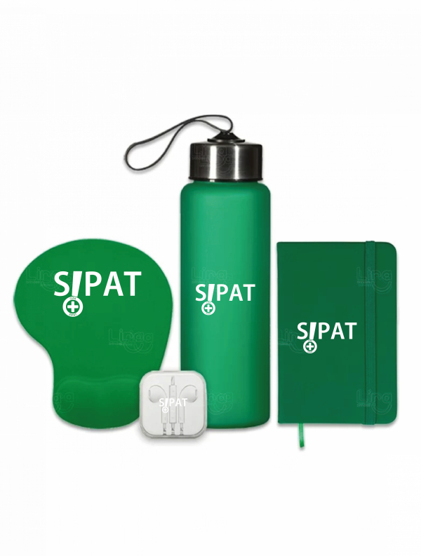 Kit Boas Vindas Personalizado - 4 Peças Verde