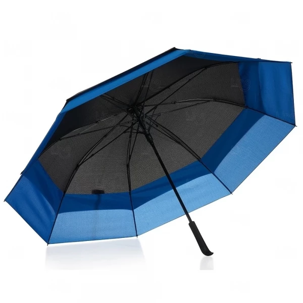 Guarda Chuva com Extensão Personalizado Preto e Azul