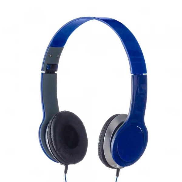 Fone de Ouvido Personalizado Estéreo Azul