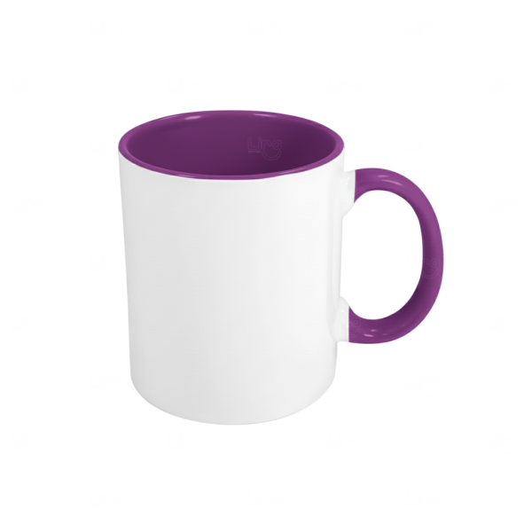 Caneca de Cerâmica 325ml Fundo Colorido Personalizada 