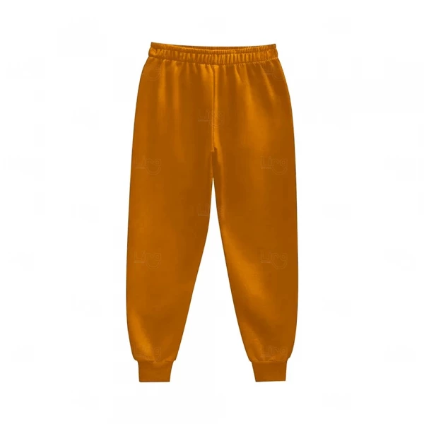 Calça de Moletom Personalizada Laranja