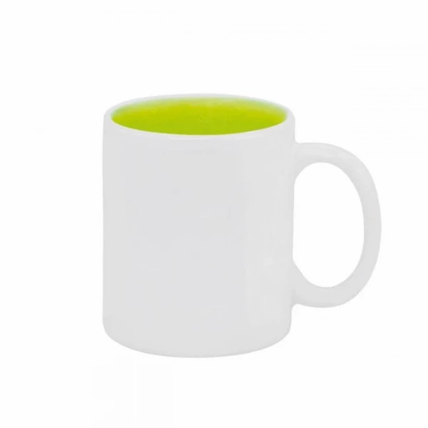 Caneca de Cerâmica com Fundo Colorido Personalizada - 325ml Verde