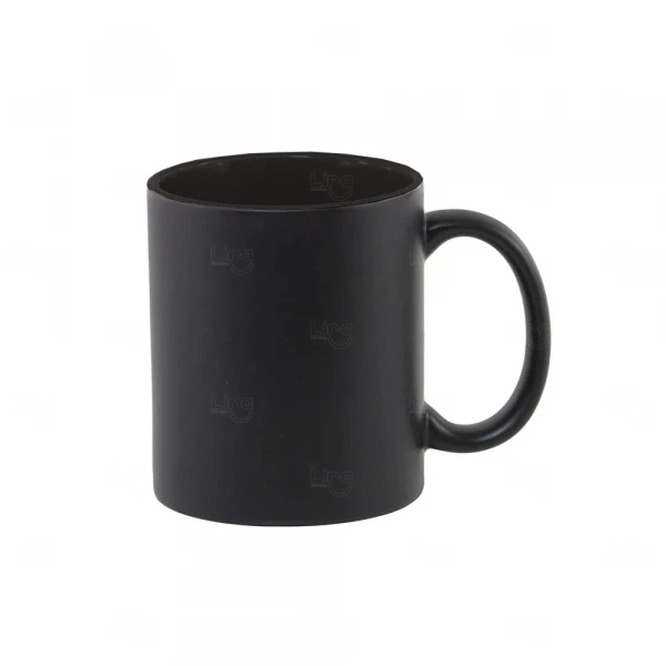 Caneca Mágica com Fundo Colorido Personalizada - 325ml Preto