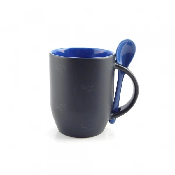 Caneca Colher Mágica Personalizada - 325ml Azul