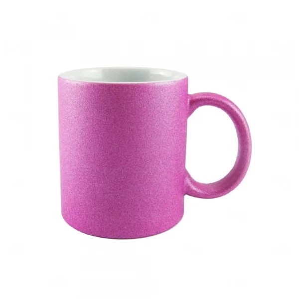 Caneca de Glitter Personalizada - 325ml Lilás