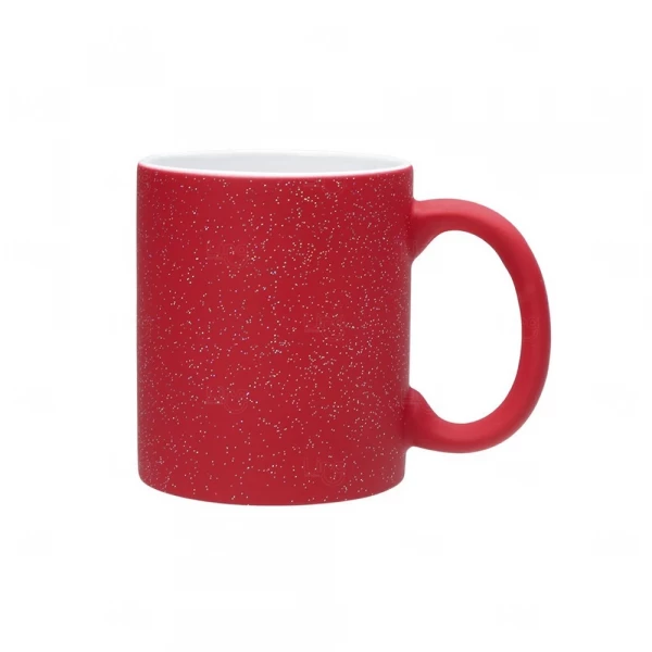 Caneca Mágica Glitter Personalizada - 325ml Vermelho