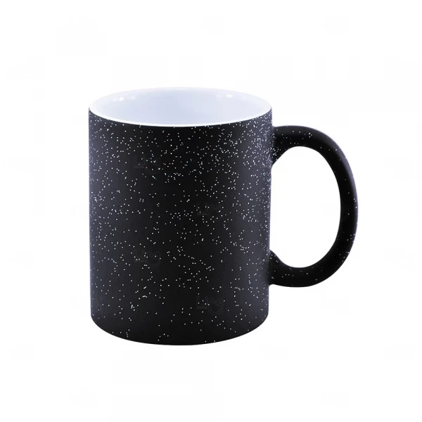 Caneca Mágica Glitter Personalizada - 325ml Preto