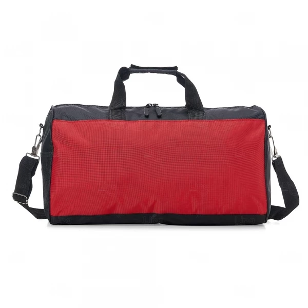 Bolsa de Viagem em Poliéster Personalizada - 25 x 48 cm Vermelho