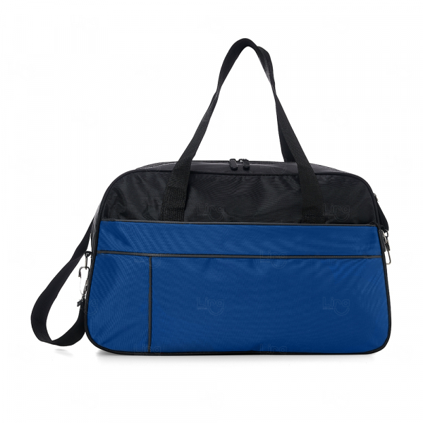 Bolsa para Viagem em Poliéster Personalizada - 31 x 49 cm Azul