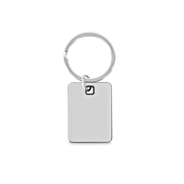 Chaveiro Plaquinha em Metal com Borda Colorida Personalizado 