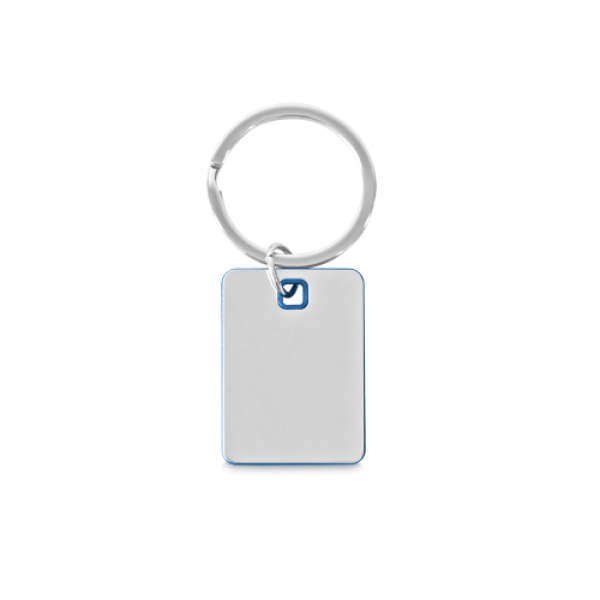 Chaveiro Plaquinha em Metal com Borda Colorida Personalizado 