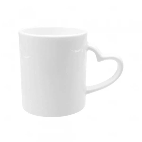 Caneca com Alça de Coração Interior Colorida 325ml Personalizada 