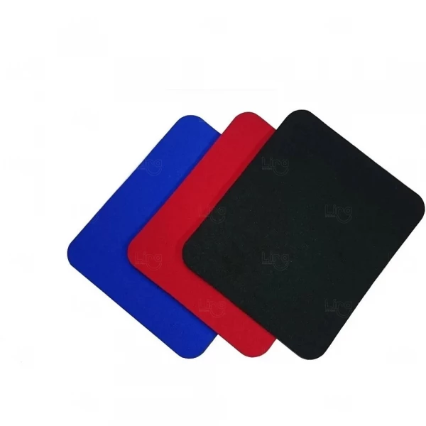 Mouse Pad  Personalizado Neoprene Retangular Vermelho
