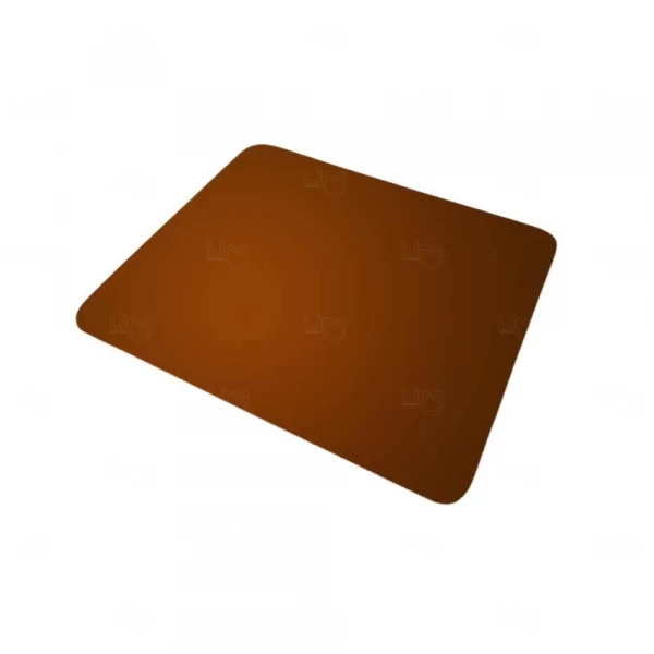 Mouse Pad  Personalizado Neoprene Retangular Marrom