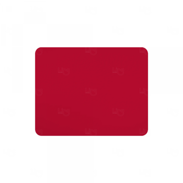 Mouse Pad Personalizado Neoprene Retangular Vermelho