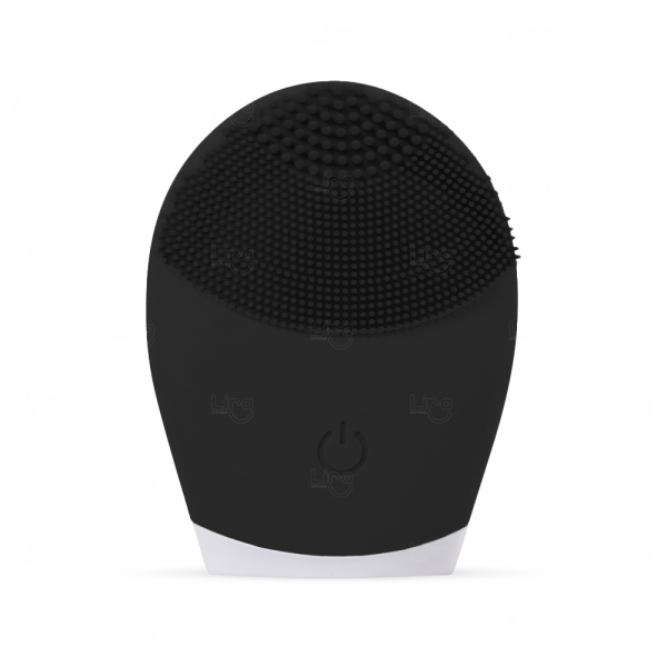 Massageador Personalizado e Limpador Facial Elétrico Preto