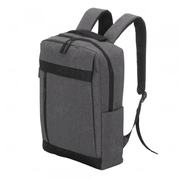 Mochila Nylon 21L para Notebook 15.6" Personalizada Cinza