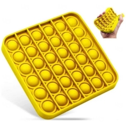 Fidget Pop It Toys - Bolhas Anti-Stress Personalizado Amarelo