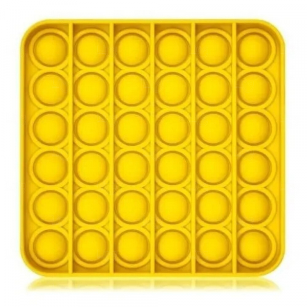 Fidget Pop It Toys Personalizado Octagono Amarelo