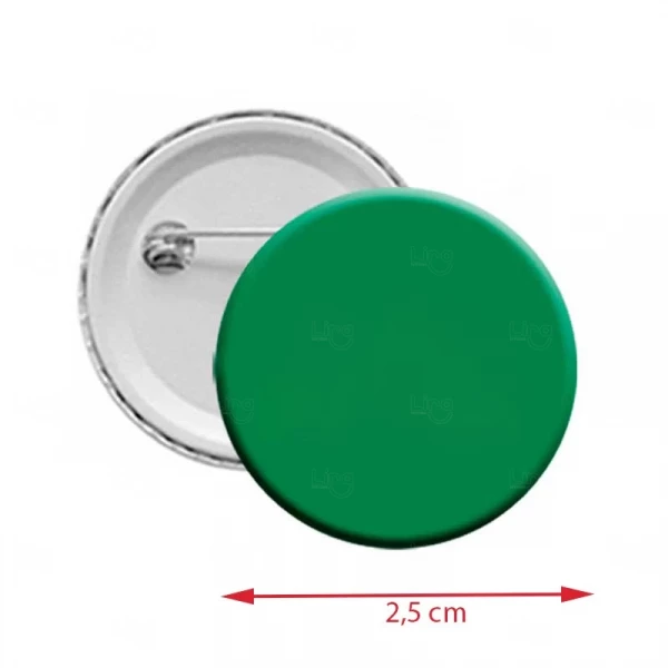 Botton Americanos personalizado - 2,5 cm Verde