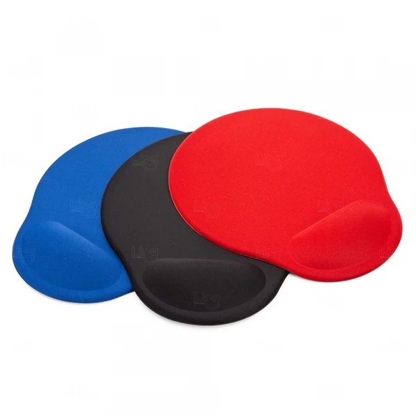 Mouse Pad  Neoprene sublimado Ergonômico 100% Personalizado Vermelho