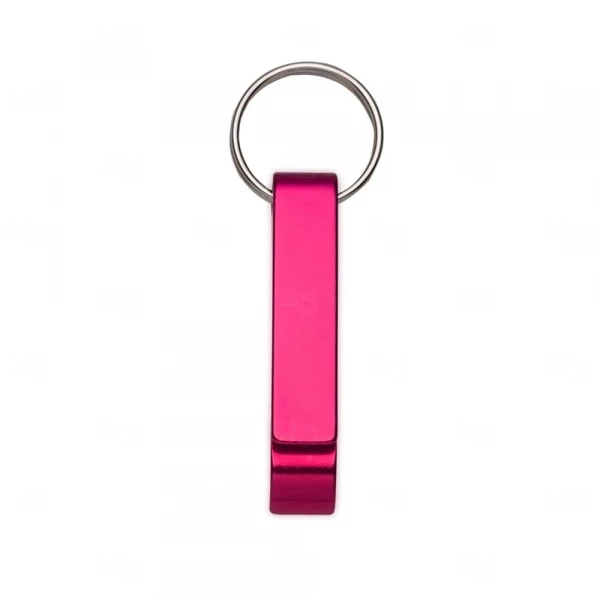 Chaveiro Personalizado Metal Abridor Rosa Pink