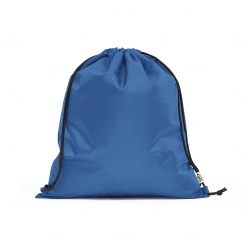Sacola personalizada tipo mochila em tecido rPET Azul Marinho