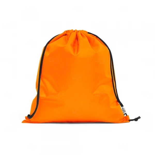 Sacochila Personalizada em Tecido PET - 37 x 41 cm Laranja