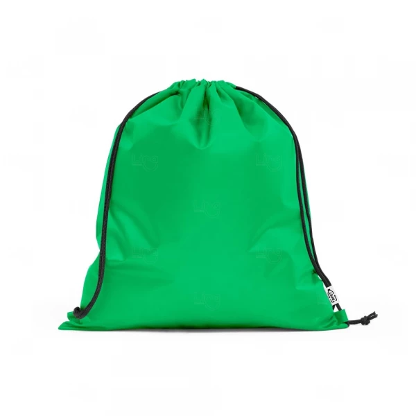 Sacochila Personalizada em Tecido PET - 37 x 41 cm Verde Escuro