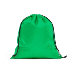 Sacola personalizada tipo mochila em tecido rPET Verde Escuro