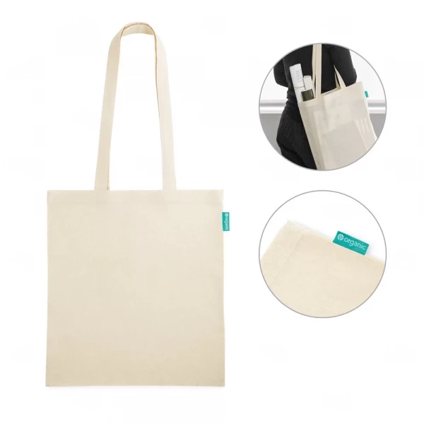 Sacola em Algodão Orgânico 41 x 37 cm Personalizada 
