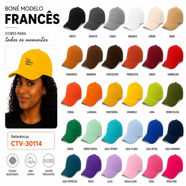 Boné Francês Personalizado 