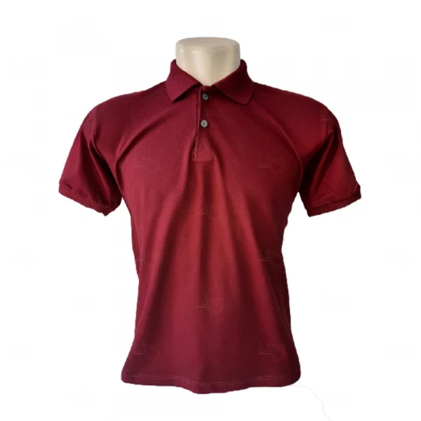 Camiseta Pólo Personalizada Masculina Vinho