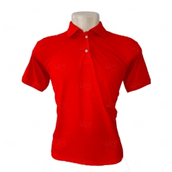 Camiseta Pólo Personalizada Masculina Vermelho
