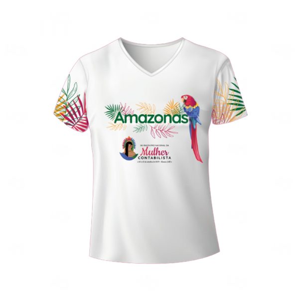 Camiseta 100% algodão Baby Look Personalizada