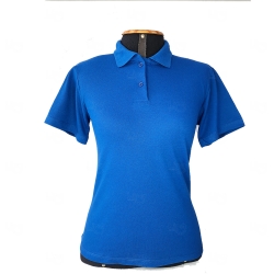 Camisetas Polo Personalizado Feminina Azul